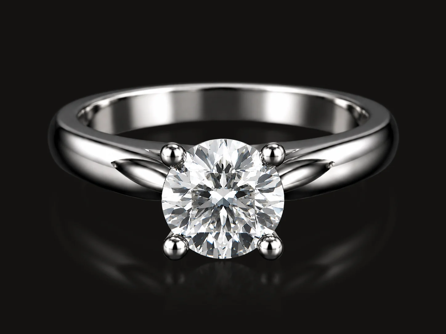 Diamond solitaire ring